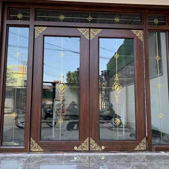 Cửa nhôm thuỷ lực đẹp