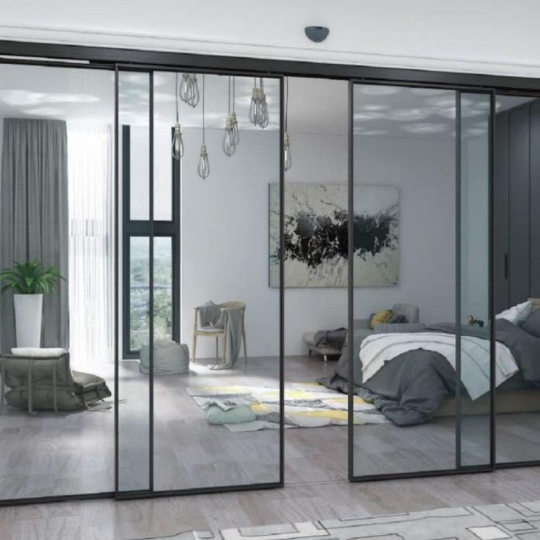 Cửa nhôm hệ slim đẹp